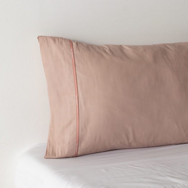 Don algodon Funda Almohada Percal 180 Hilos Rosa Palo En oferta