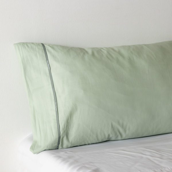 Don algodon Funda Almohada Percal 180 Hilos Verde Mar Libre de impuestos