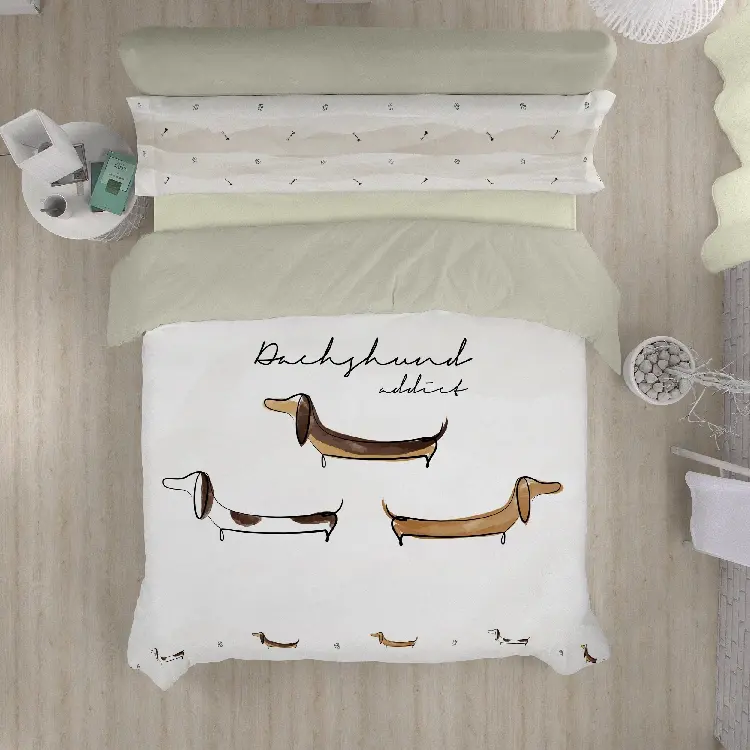 Es tela Dúo funda nórdica + almohada Teckel 50/50 Ofertas