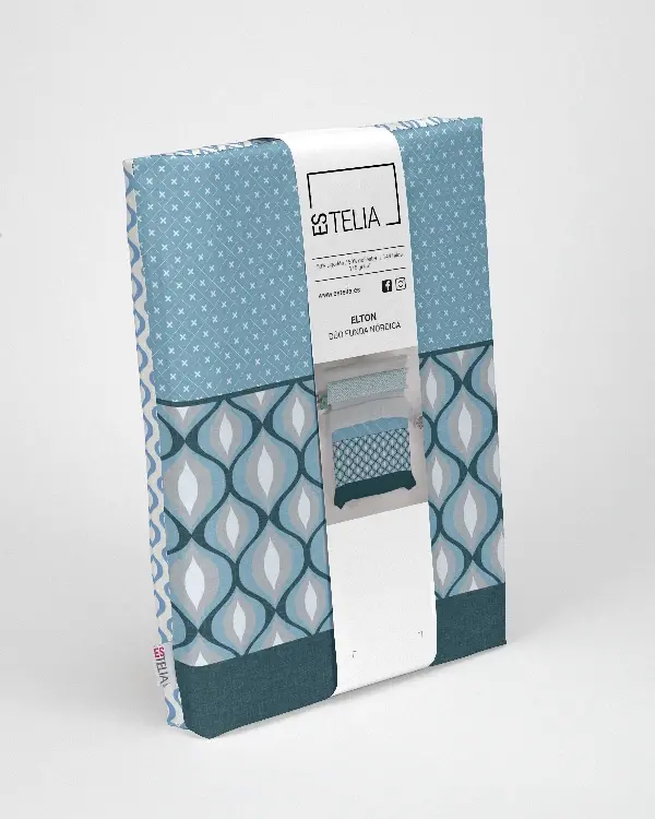 Es tela Dúo funda nórdica + almohada Elton 50/50 Ventas relámpago