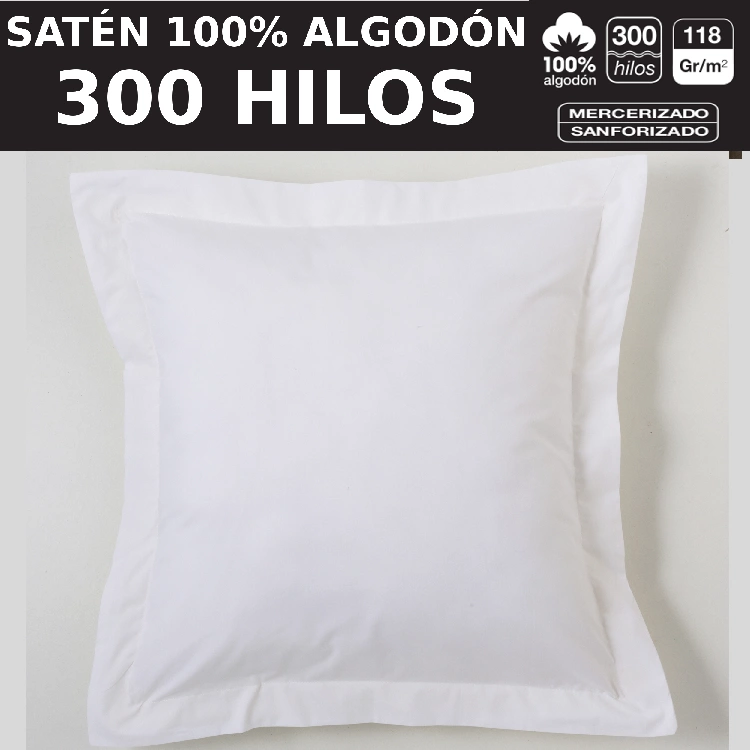 Es tela Funda de cojín satén 300 hilos