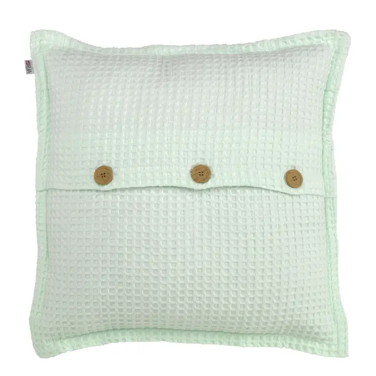 Es tela Funda de cojín tejida Banús algodón (botones) Outlet