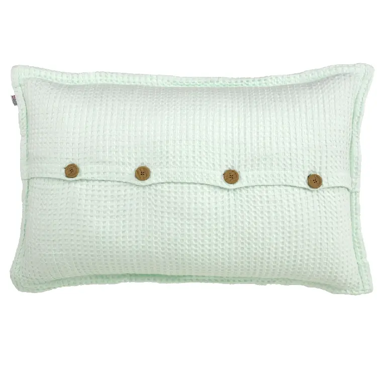 Es tela Funda de cojín tejida Banús algodón (botones) Outlet