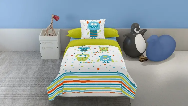 Es tela Funda de cojín estampada Monster Liquidación