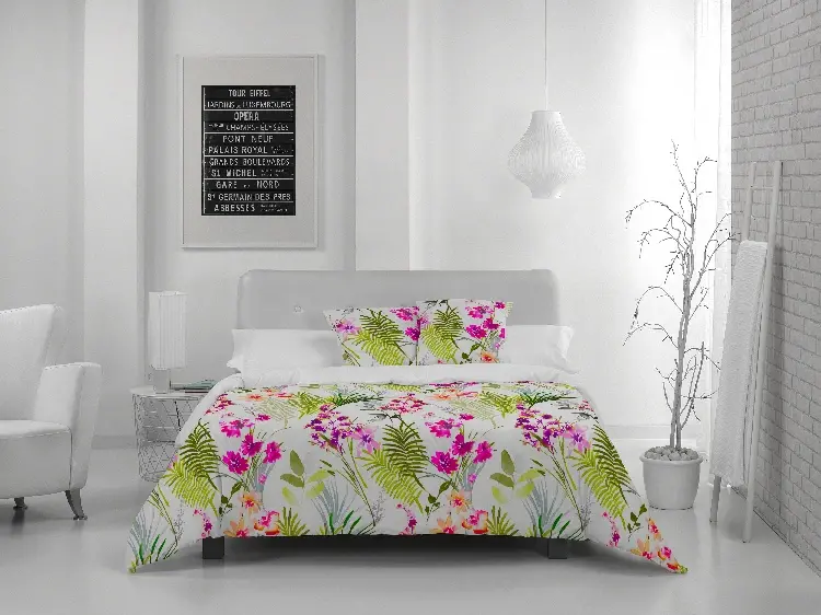 Es tela Funda de cojín estampada Oasis Rebajas online