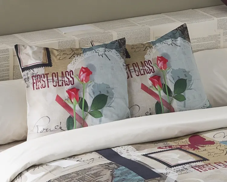 Es tela Funda de cojín estampada Travel Solo queda un día