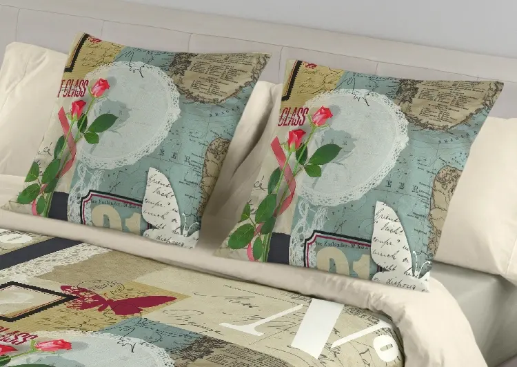 Es tela Funda de cojín estampada Travel Solo queda un día
