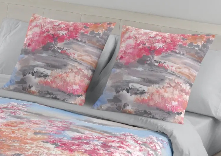 Es tela Funda de cojín estampada Amelie Limitado a 3 días