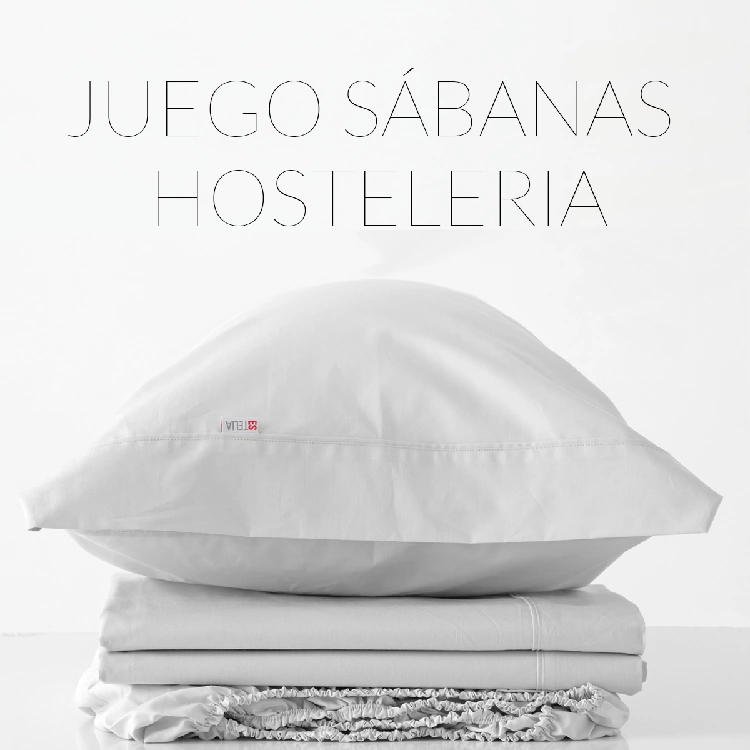 Es tela Juego de sábanas hostelería algodón 144 Hilos