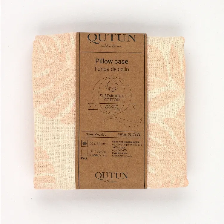 Es tela Funda cojín Ordesa algodón reciclado Envío internacional gratuito