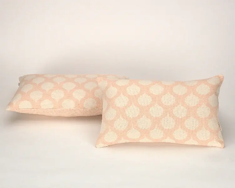 Es tela Funda cojín Astún algodón reciclado Tienda de fábrica