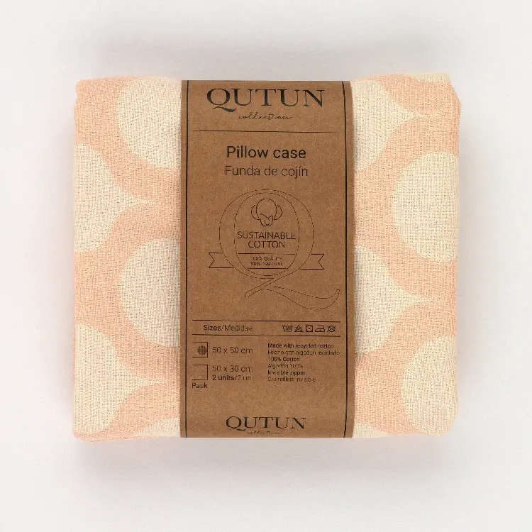 Es tela Funda cojín Astún algodón reciclado Tienda de fábrica