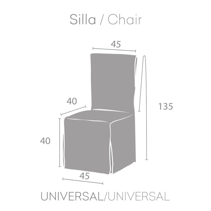 ﻿Eysa FUNDA SILLA UNIVERSAL PACK 2 FRANCESCA ÚLTIMAS EDICIONES