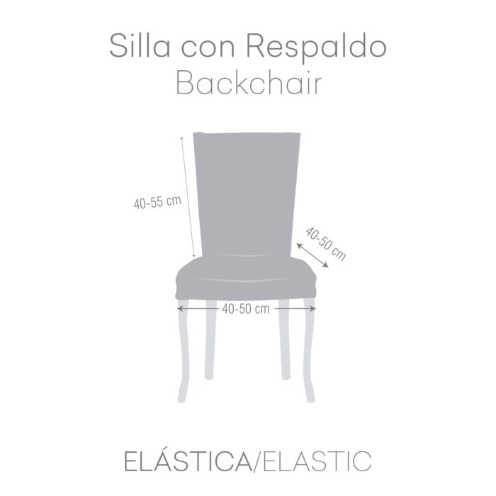 Eysa FUNDA SILLA ELÁSTICA CON RESPALDO PACK 2 TROYA Ofertas especiales