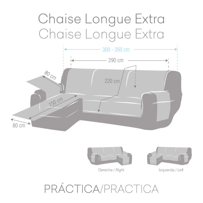 Eysa FUNDA CHAISE LONGUE PRÁCTICA ANTIMANCHAS TURIN Precio ultrabajo