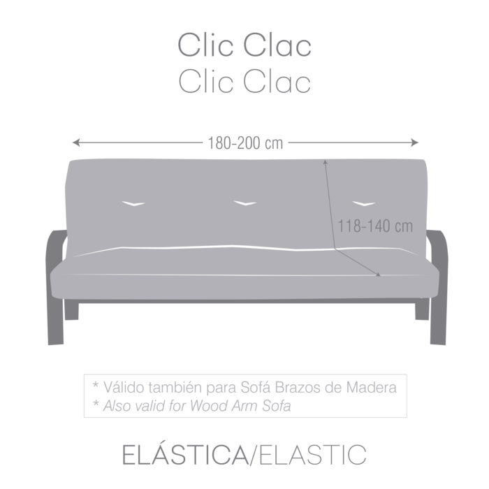 Eysa FUNDA SOFÁ ELÁSTICA CLIC-CLAC TROYA Tienda