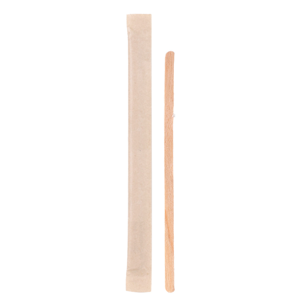 Garcia de pou AGITADORES DE CAFÉ ENFUNDADOS KRAFT 0 5x11 4x0 15 CM NATURAL MADERA (1000 UNID.)