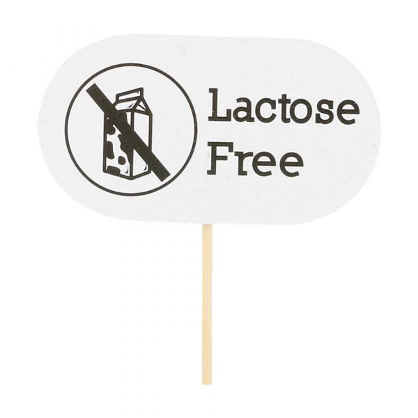 Garcia de pou MARCADORES "LACTOSE FREE" 8 CM BLANCO MADERA (100 UNID.)