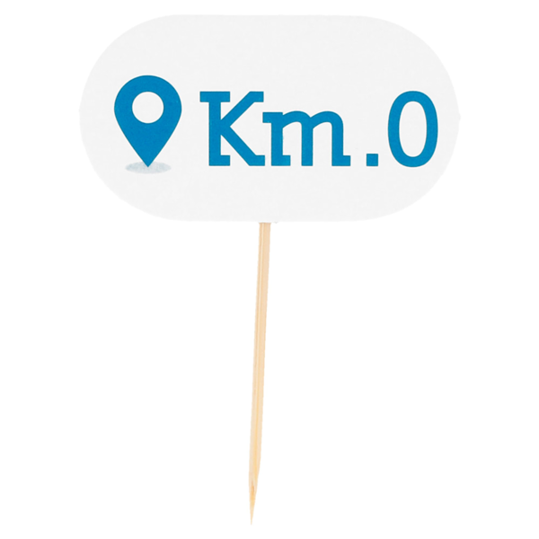Garcia de pou MARCADORES "KM 0" 8 CM BLANCO MADERA (100 UNID.) Descuentos del mes