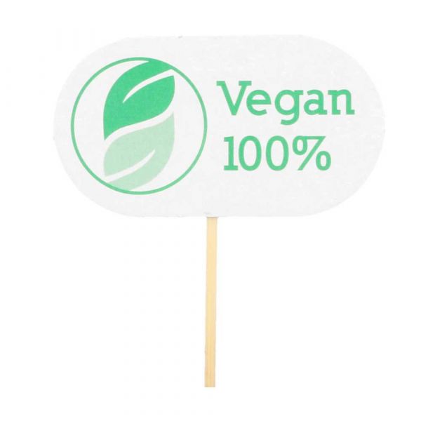 Garcia de pou MARCADORES "VEGAN" 8 CM BLANCO MADERA (100 UNID.)