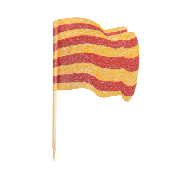 Garcia de pou BANDERITAS "CATALUNYA" 4x3/6 5 CM SURTIDO MADERA (144 UNID.)
