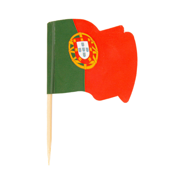 Garcia de pou BANDERITAS "PORTUGAL" 4x3/6 5 CM SURTIDO MADERA (144 UNID.)