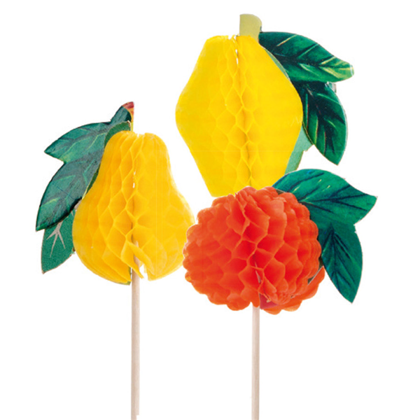 Garcia de pou ADORNOS HELADOS "FRUTAS" 10 (h) CM SURTIDO MADERA (100 UNID.)