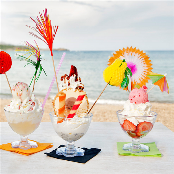 Garcia de pou ADORNOS HELADOS "SOMBRILLA INDONESIA" Ø 12x15 CM SURTIDO MADERA (100 UNID.) Promoción por tiempo limitado