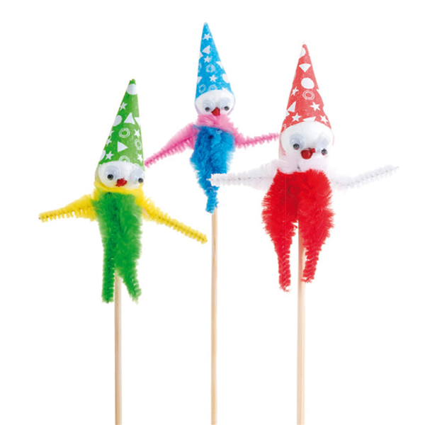 Garcia de pou 72 U. ADORNOS HELADOS "CHENILLE CLOWN" 15 CM SURTIDO MADERA (1 UNID.)