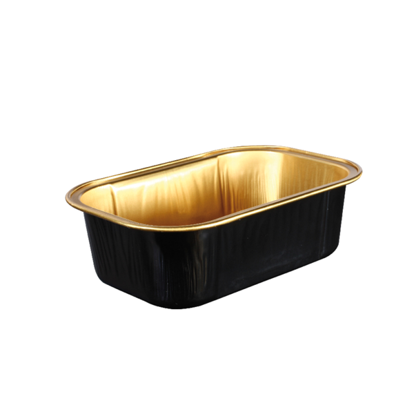 Garcia de pou RECIPIENTES PASTELERÍA 168 ML 10 8x7 2x3 3 CM ORO/NEGRO ALUMINIO (100 UNID.)
