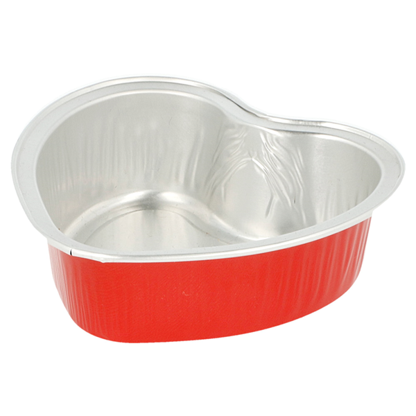 Garcia de pou RECIPIENTES PASTELERÍA 100 ML 8 8x7 8x3 CM ROJO ALUMINIO (100 UNID.) Última moda
