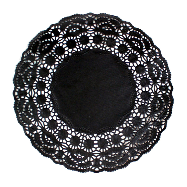 Garcia de pou RODALES CALADOS 40 G/M2 Ø 9 CM NEGRO PAPEL (250 UNID.)