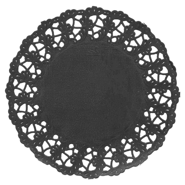 Garcia de pou RODALES CALADOS 40 G/M2 Ø 11 5 CM NEGRO PAPEL (250 UNID.)