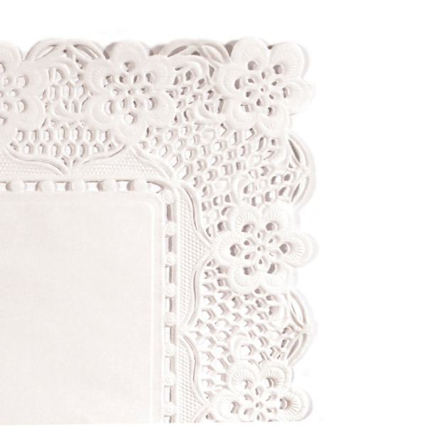 Garcia de pou BLONDAS RECTANGULARES CALADAS 53 G/M2 32x26 CM BLANCO PAPEL (250 UNID.)