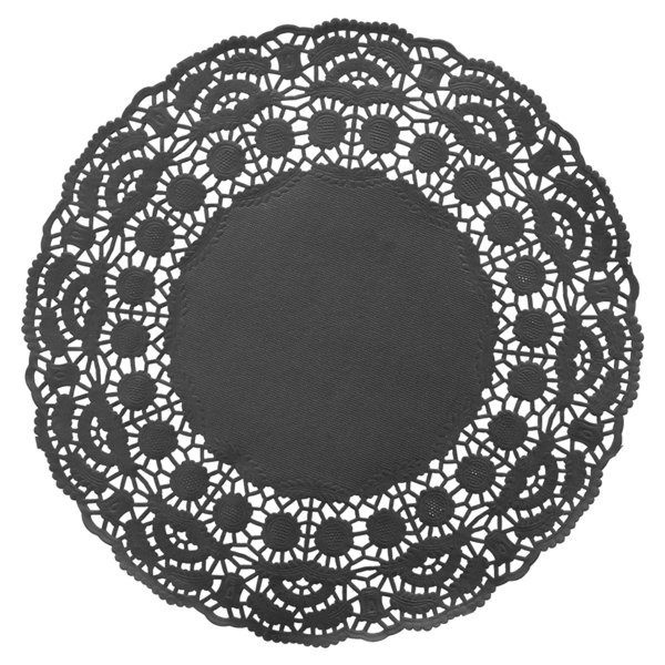 Garcia de pou RODALES CALADOS 40 G/M2 Ø 21 5 CM NEGRO PAPEL (250 UNID.)