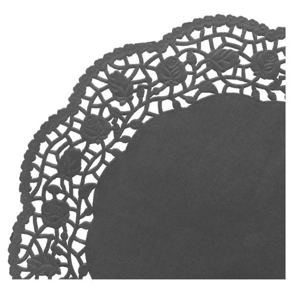 Garcia de pou RODALES CALADOS 40 G/M2 Ø 27 CM NEGRO PAPEL (250 UNID.) Envío internacional gratuito