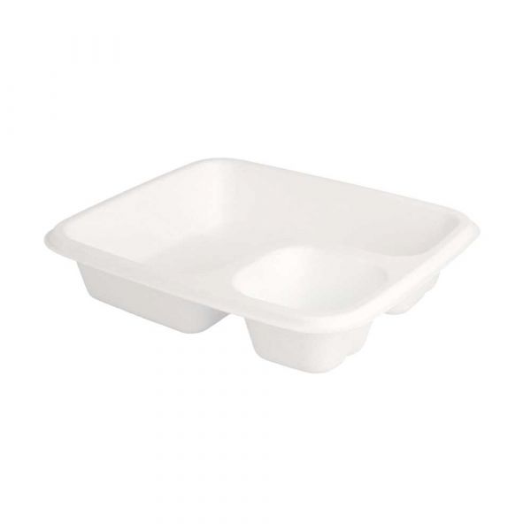 Garcia de pou BARQUILLA PARA NACHOS 'BIONIC' 19x16 5x3 8 CM BLANCO BAGAZO (300 UNID.)