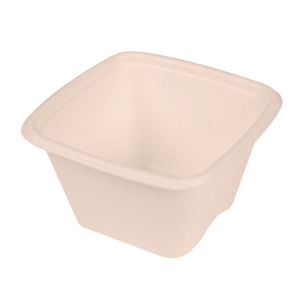 Garcia de pou PEQUEÑAS TARRINAS 'BIONIC' 130 ML 7 7x7 7x4 6 CM NATURAL BAGAZO (600 UNID.)