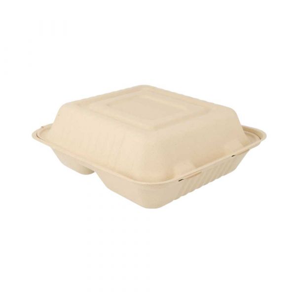 Garcia de pou CONCHAS "M" 3 COMPART. 'BIONIC' 20x20x7 5 CM NATURAL BAGAZO (200 UNID.)
