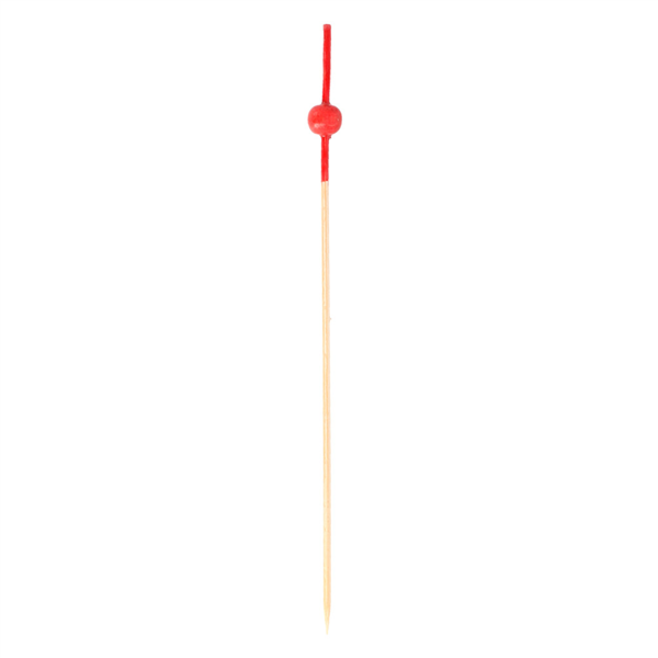 Garcia de pou PICKS "BOLA ROJA" 12 (h) CM NATURAL BAMBÚ (100 UNID.) Liquidación