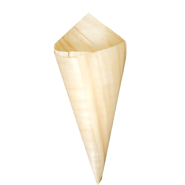 Garcia de pou CUCURUCHOS DE HOJUELA DE ÁLAMO 8 CM NATURAL MADERA (50 UNID.)