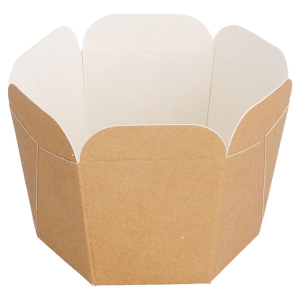 Garcia de pou ENVASES PARA MINI NOODLES 10 CL 210 + 15 PE G/M2 5x5 CM MARRÓN CARTONCILLO (100 UNID.) Solo hoy