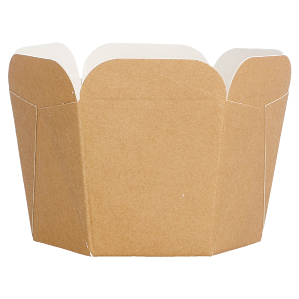 Garcia de pou ENVASES PARA MINI NOODLES 10 CL 210 + 15 PE G/M2 5x5 CM MARRÓN CARTONCILLO (100 UNID.) Solo hoy
