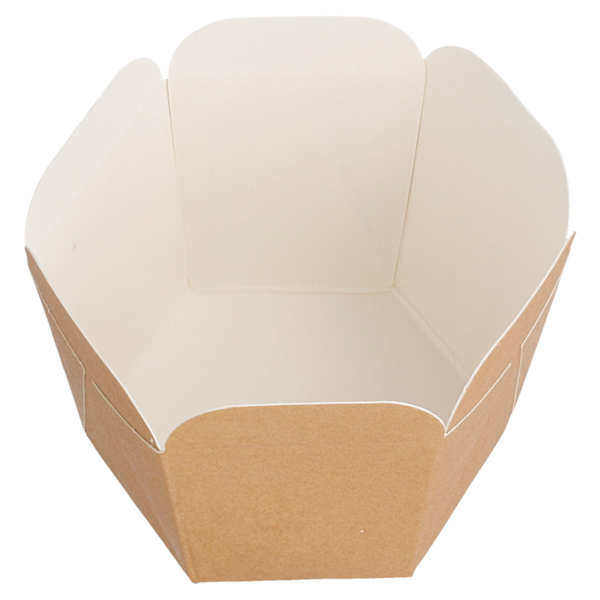 Garcia de pou ENVASES PARA MINI NOODLES 10 CL 210 + 15 PE G/M2 5x5 CM MARRÓN CARTONCILLO (100 UNID.) Solo hoy