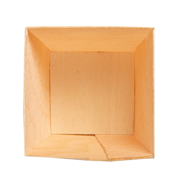 Garcia de pou MINI RECIPIENTE DE HOJUELA DE ÁLAMO 4 5x4 5x4 5 CM NATURAL MADERA (50 UNID.) Libre de impuestos