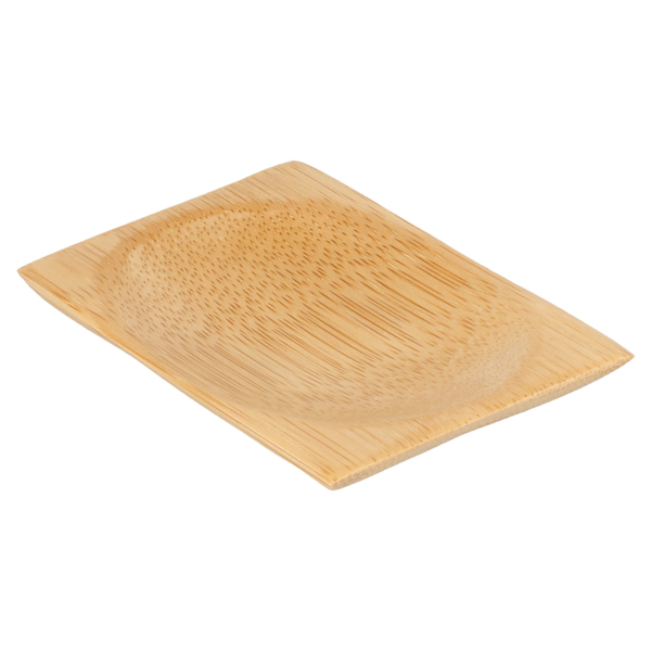 Garcia de pou MINI PLATOS RECTANGULARES 6x8 CM NATURAL BAMBÚ (24 UNID.) Última moda