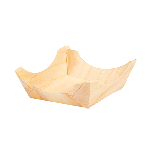 Garcia de pou BARQUILLAS DE HOJUELA DE ÁLAMO 4x4x1 5 CM NATURAL MADERA (100 UNID.)