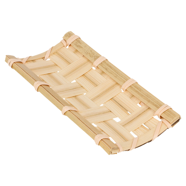 Garcia de pou 24 MINI TEJAS 10 5x5 CM NATURAL BAMBÚ (1 UNID.) Venta caliente