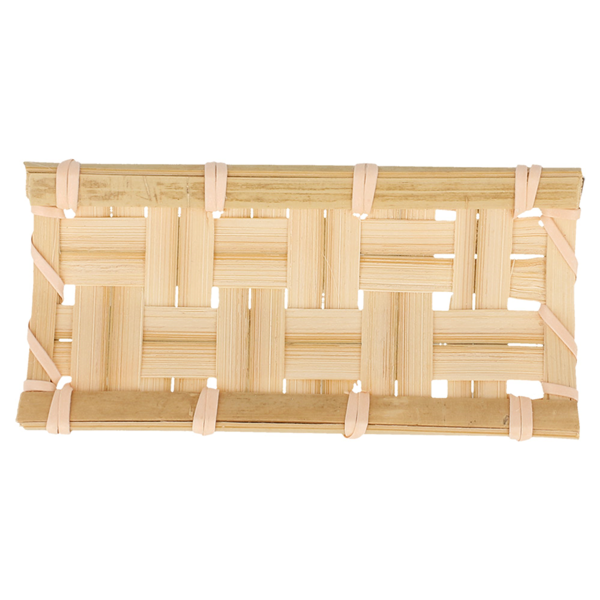 Garcia de pou 24 MINI TEJAS 10 5x5 CM NATURAL BAMBÚ (1 UNID.) Venta caliente