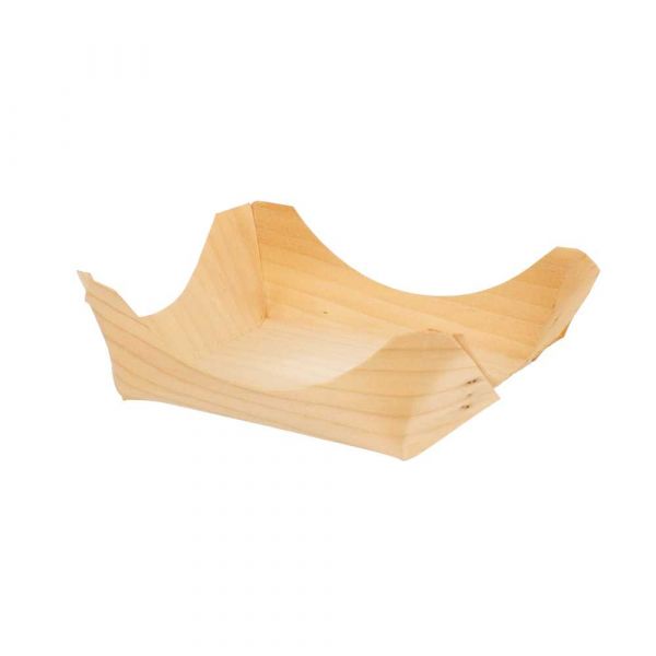 Garcia de pou BARQUILLAS DE HOJUELA DE ÁLAMO 10x10x3 5 CM NATURAL MADERA (100 UNID.)